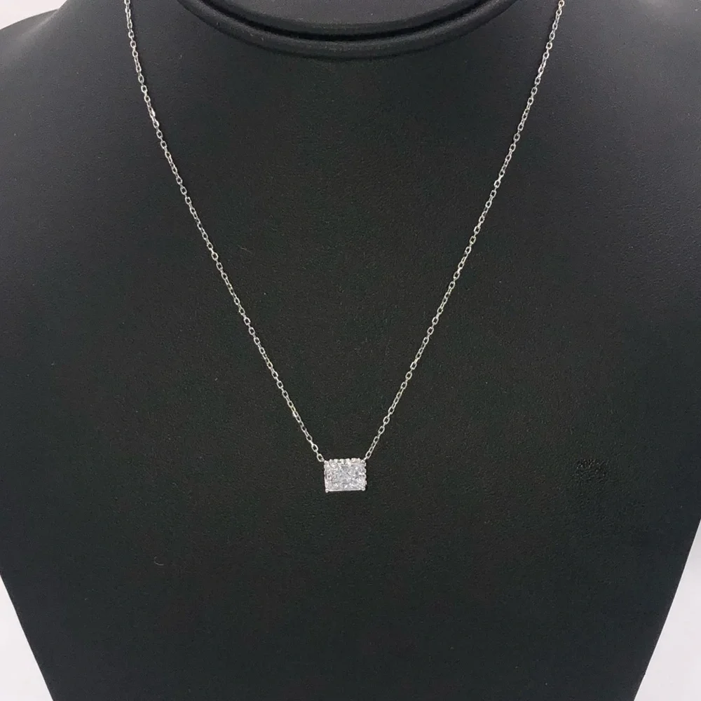1.75ct Radiant Cut Necklace